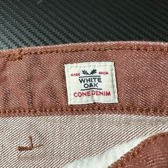 Levi’s 501 White Oak Cone Denim Straight Leg Button Fly Jeans Red 40x34 / 38x33 - Picture 3 of 14